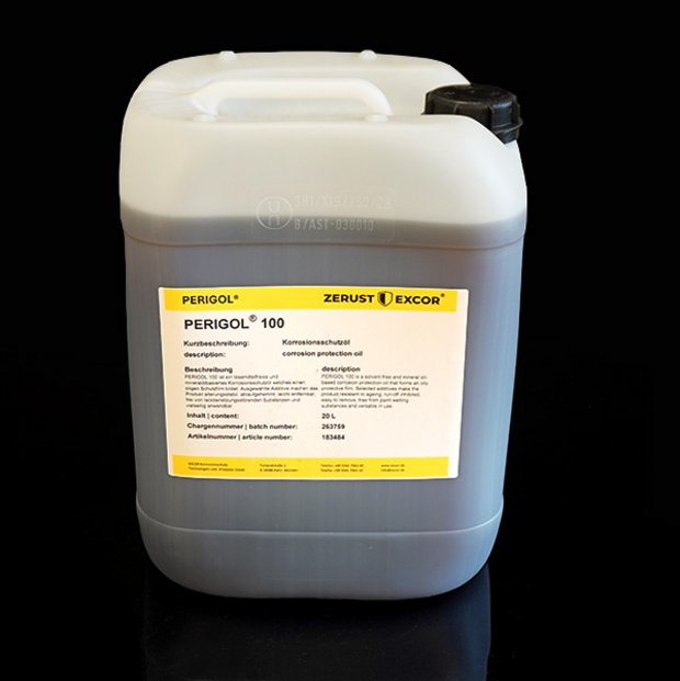 Recipiente com óleo anticorrosivo PERIGOL 100